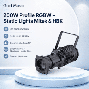 200w profile rgbw static lights mitek and hbk