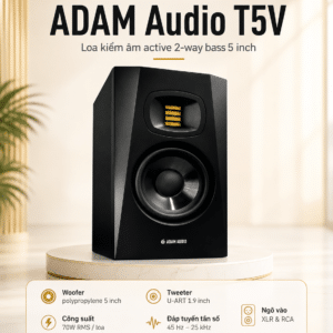ADAM T5V LOA KIỂM ÂM 2 WAY BASS 5 INCH adam t5v loa kiem am 2 way bass 5 inch