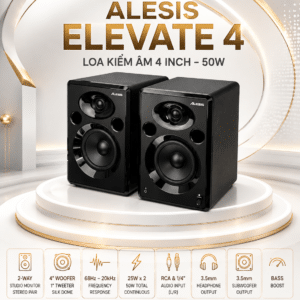 ALESIS ELEVATE 4 LOA KIỂM ÂM 4 INCH 50W