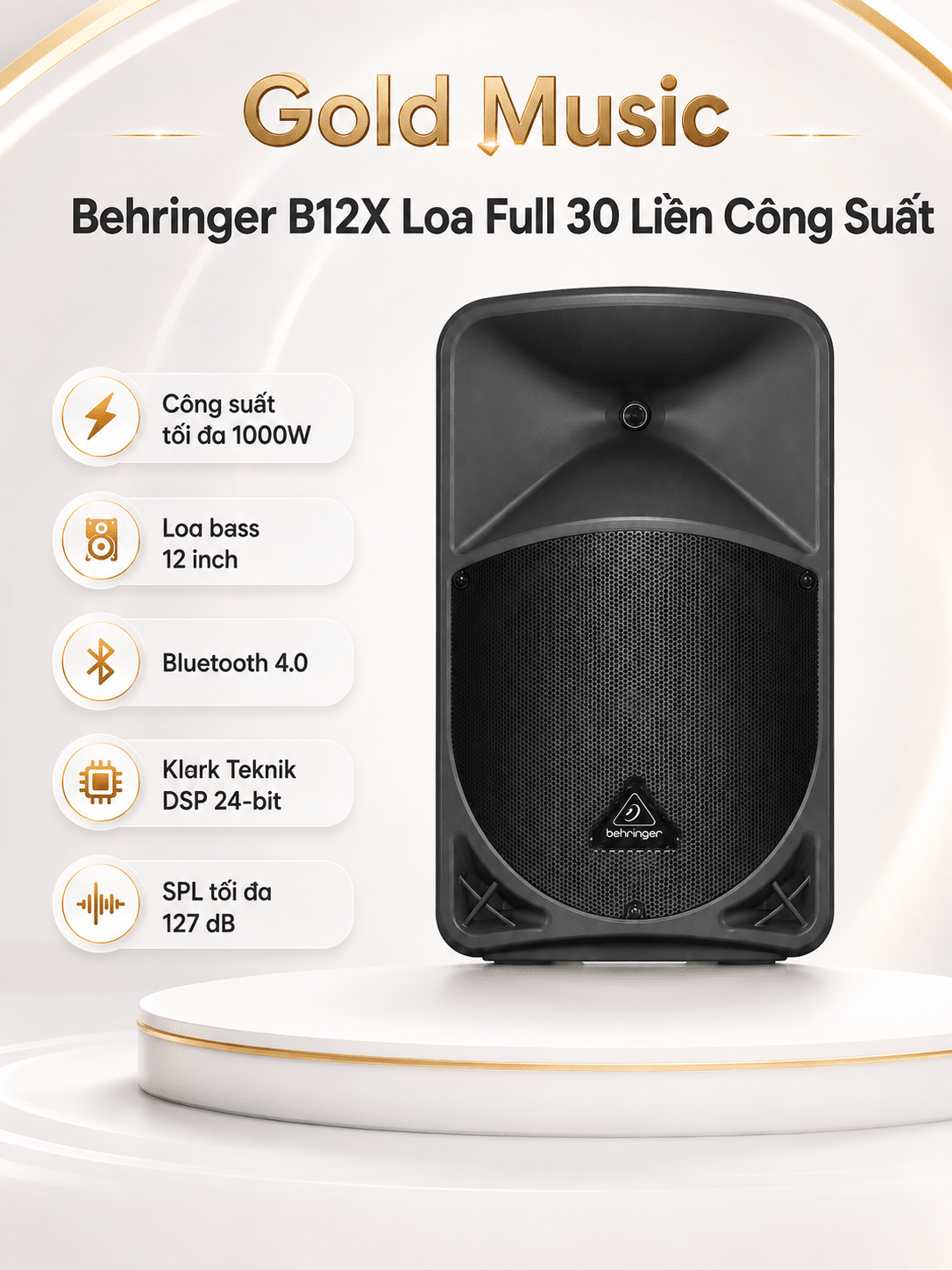 Behringer B12X Loa Full 30 Liền Công Suất behringer b12x loa full 30