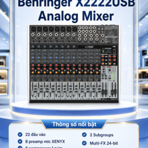 behringer x2222usb analog mixer