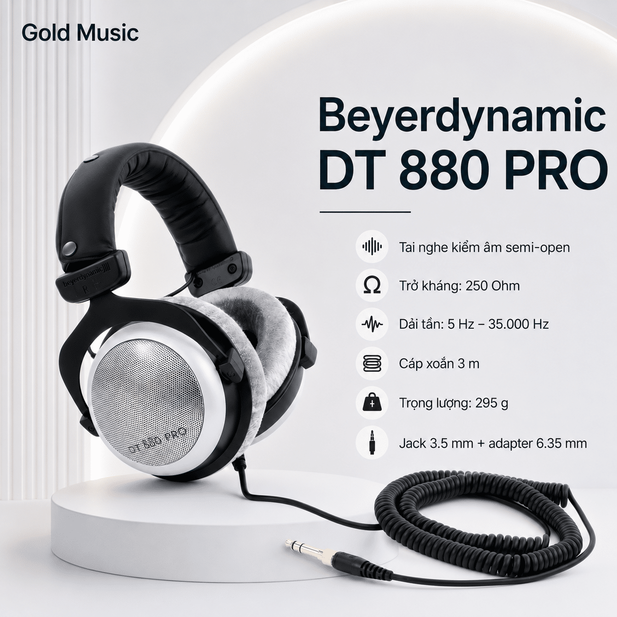 Beyerdynamic DT880 Pro – Tai Nghe Kiểm Âm beyerdynamic dt880 pro tai nghe kiem am