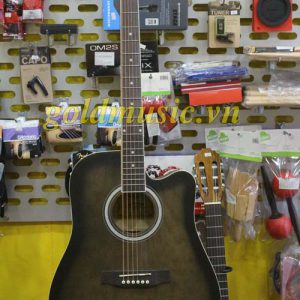 Caravan HS4140TBS Đàn guitar dây sắt màu xám khói