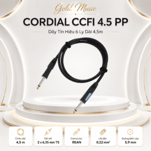 CORDIAL CCFI 4.5 PP Dây Tín Hiệu 6 ly Đức dài 4,5m
