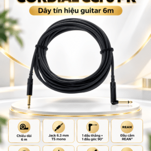 CORDIAL CCI-6-PR Dây tín hiệu Đức Nhạc Cụ GUITAR dài 6 m