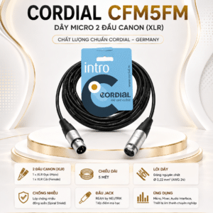 CORDIAL CFM5FM Dây 2 đầu canon dài 5 m