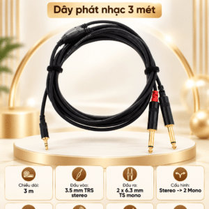 CORDIAL CFY-3-WPP Dây phát nhạc 3 mét