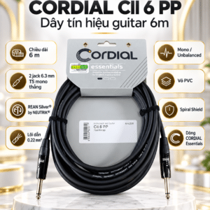 CORDIAL CII-6-PP Dây làm sẵn cho nhạc cụ + GUITAR dài 6 m