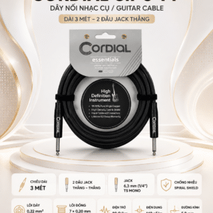 CORDIAL CII-3-PP Dây làm sẵn cho nhạc cụ + GUITAR dài 3 m