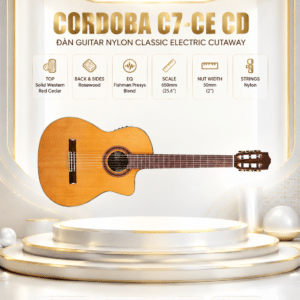 CORDOBA C7-CE CD ĐÀN GUITAR NYLON GUCLCOR-04680