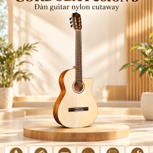 CORDOBA FUSION 5 ĐÀN GUITAR NYLON KÈM BAG GUCLCOR-05407