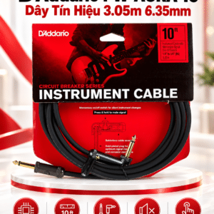 D'Addario PW-AGRA-10 dây tín hiệu 3 mét 6 ly