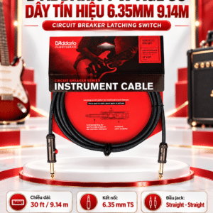 D'Addario PW-AGL-30 dây tín hiệu 6 ly 9 mét