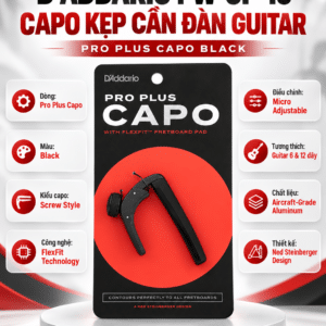 D'ADDARIO PW-CP-19 CAPO KẸP CẦN ĐÀN GUITAR NS PRO BLACK