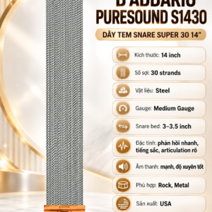DADDARIO S1430 DÂY TEM Trống SNARE PURE SOUND 14"
