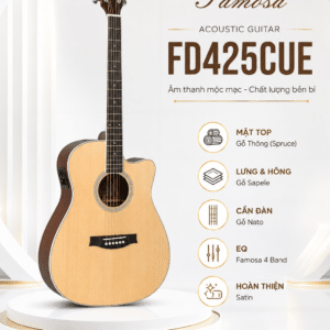 Đàn Famosa Acoustic Guitar FD425CUE dan famosa acoustic guitar fd425cue
