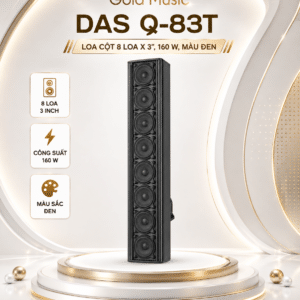 DAS Q-83T Loa cột 8 loa x 3”, 160 W, màu đen