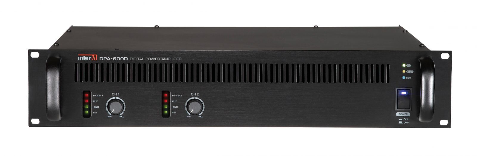 INTER-M DPA-600D Amply Khuyếch Đại trở kháng cao 600Wx2