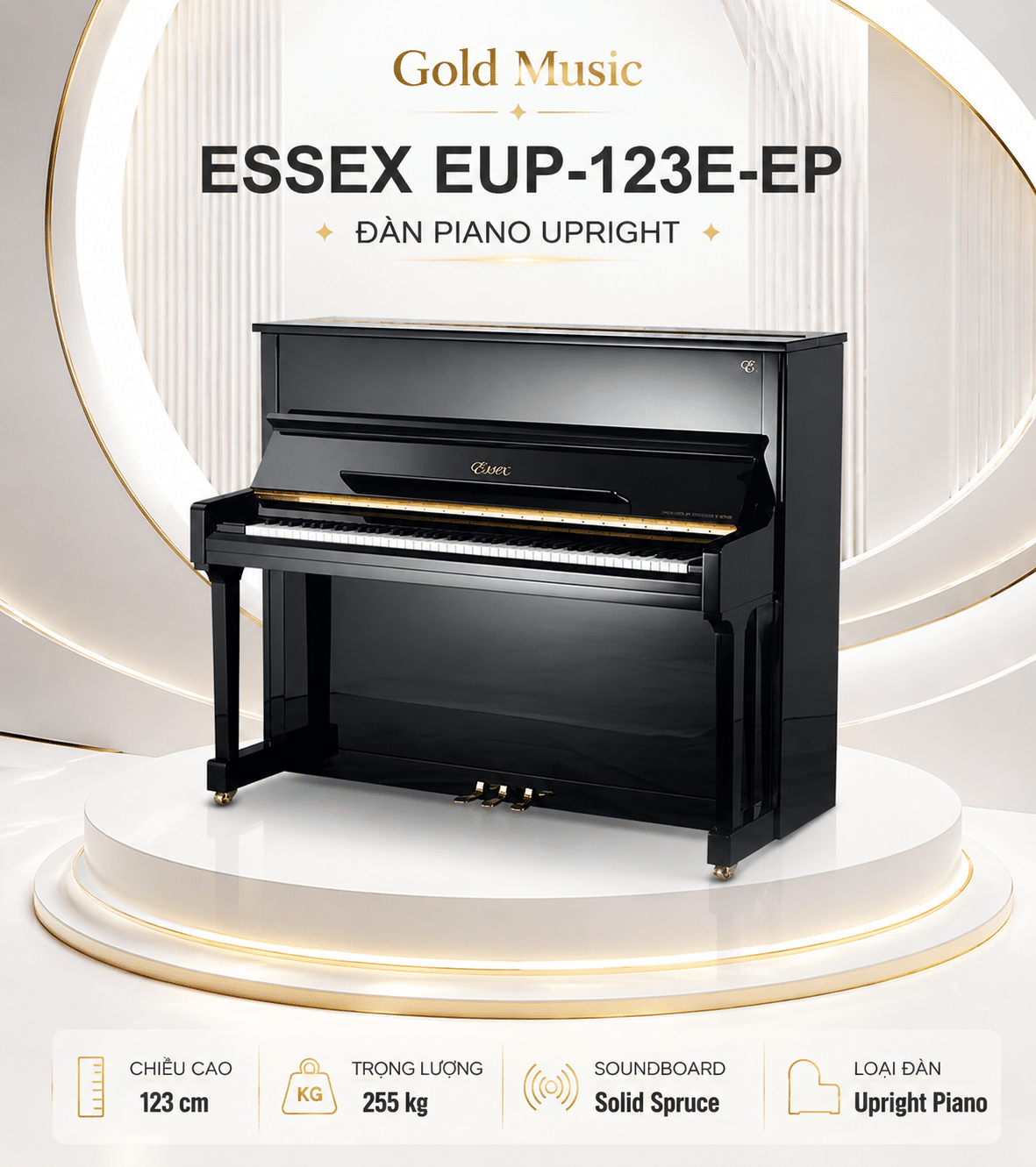 ESSEX EUP-123E-EP ĐÀN PIANO UPRIGHT essex eup 123e ep dan piano upright