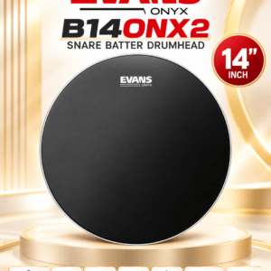 EVANS B14ONX2 MẶT TRỐNG Snare 14" ONYX BK DRUM HEAD