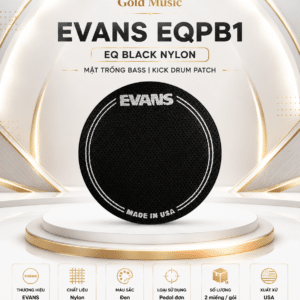 EVANS EQPB1 MẶT TRỐNG EQ BLACK NYLON