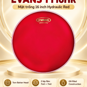 EVANS TT16HR MẶT TRỐNG 16 inch HYDRAULIC màu đỏ