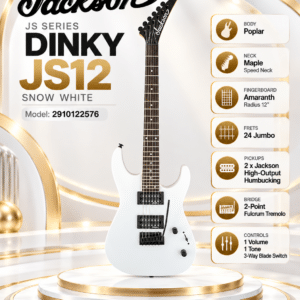 FENDER 2910122576 ĐÀN GUITAR ĐIỆN JS12 DK, AH FB, 24 FR, S.WHITE