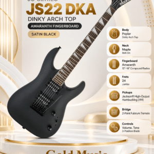 FENDER 2910224568 ĐÀN GUITAR ĐIỆN JS22 DK, AH FB- SATIN BLACK