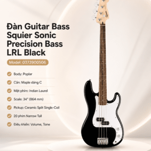 fender sq 0373900506 dan guitar bass sonic p lrl blk