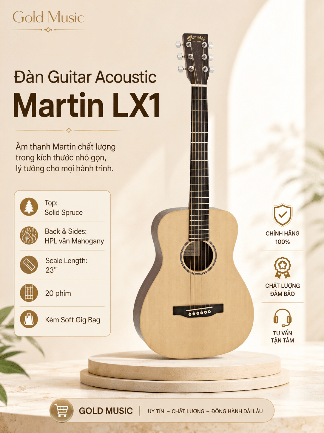 Đàn Guitar Acoustic Martin LX1 guitar acoustic martin lx1