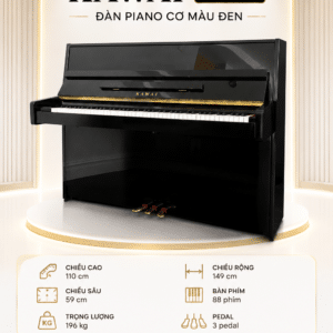KAWAI K-15E Đàn Piano Cơ Màu Đen
