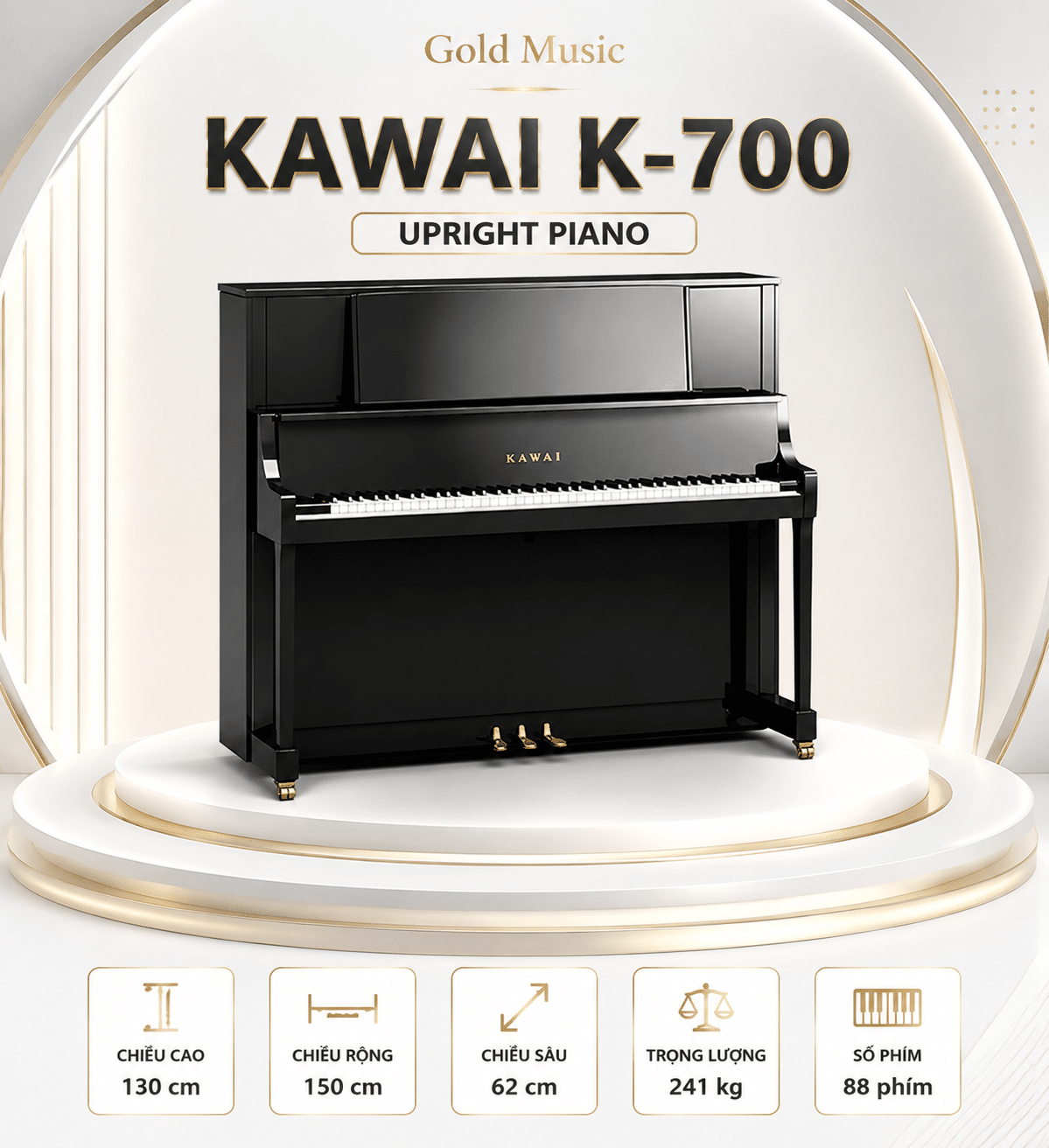 KAWAI K-700 Đàn Piano Cơ kawai k 700 dan piano co