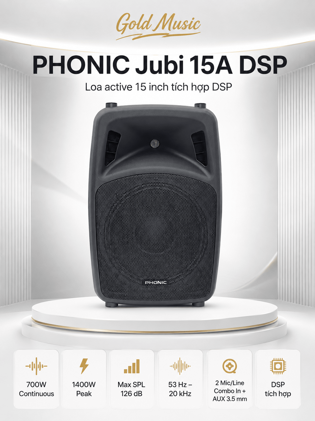 LOA PHONIC Jubi 15A DSP loa phonic jubi 15a dsp