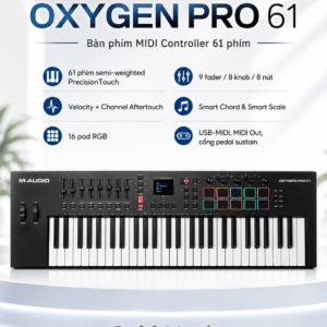 M-AUDIO OXYGEN PRO 61 Bàn phím MIDI CONTROLER 61 PHÍM