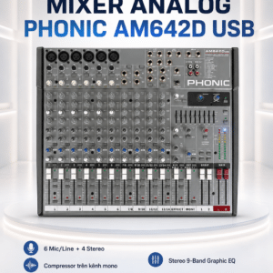 mixer phonic am642d usb 2
