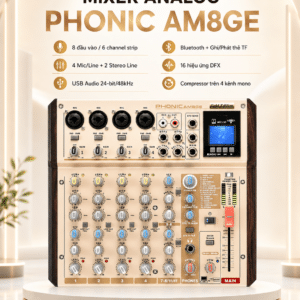 MIXER ANALOG PHONIC AM8GE mixer analog phonic am8ge