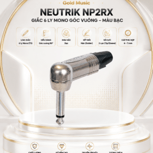 NEUTRIK NP2RX Giắc 6 ly mono, màu bạc