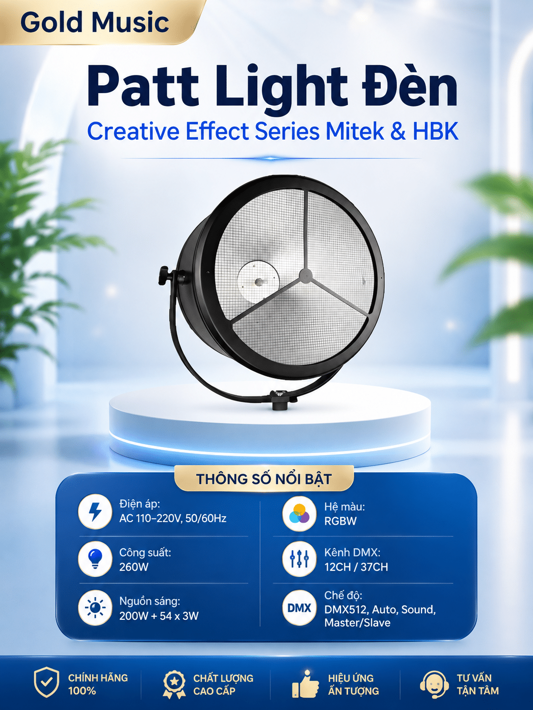 Patt Light Đèn Creative Effect Series Mitek & HBK patt light den creative effect mitek hbk