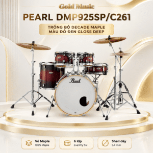 PEARL DMP925SP/C261 TRỐNG BỘ DECADE MAPLE MÀU ĐỎ ĐEN GLOSS DEEP