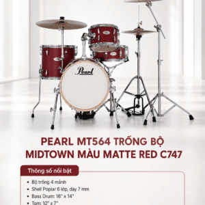PEARL MT564 TRỐNG BỘ MIDTOWN MÀU MATTE RED C747