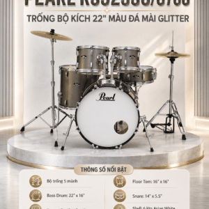 PEARL RS525SC/C708 TRỐNG BỘ KÍCH 22" MÀU ĐÁ MÀI GLITTER