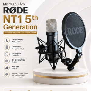 Rode NT1 GEN 5 Micro thu âm chuyên nghiệp rode nt1 gen 5 micro thu am