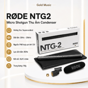Rode NTG2 Micro Shotgun Thu Âm Condenser rode ntg2 micro shotgun thu am condenser
