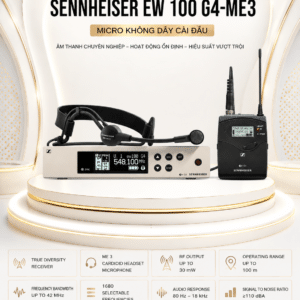 SENNHEISER EW 100 G4-ME3 Micro không dây cài đầu