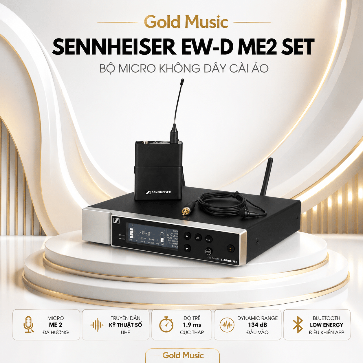 SENNHEISER EW-D ME2 SET Bộ Micro không dây cài áo sennheiser ew d me2 set bo micro
