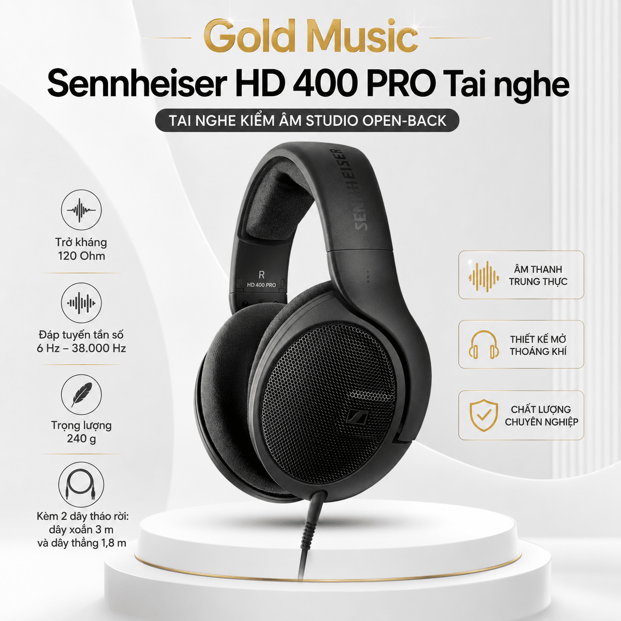 Sennheiser HD 400 PRO Tai nghe sennheiser hd 400 pro tai nghe