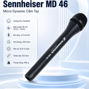sennheiser md 46 micro dynamic cam tay