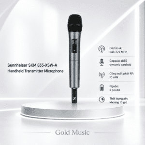 Sennheiser SKM 835-XSW-A Handheld Transmitter Microphone sennheiser skm 835 xsw a handheld transmitter microphone