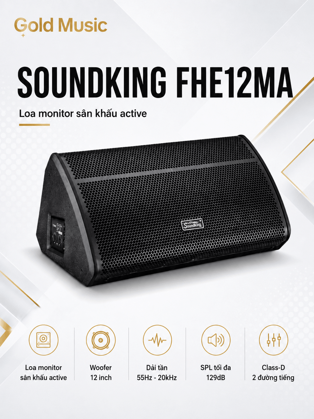 SOUNDKING FHE12MA Loa sân khấu có công suất 12" soundking fhe12ma loa san khau 12