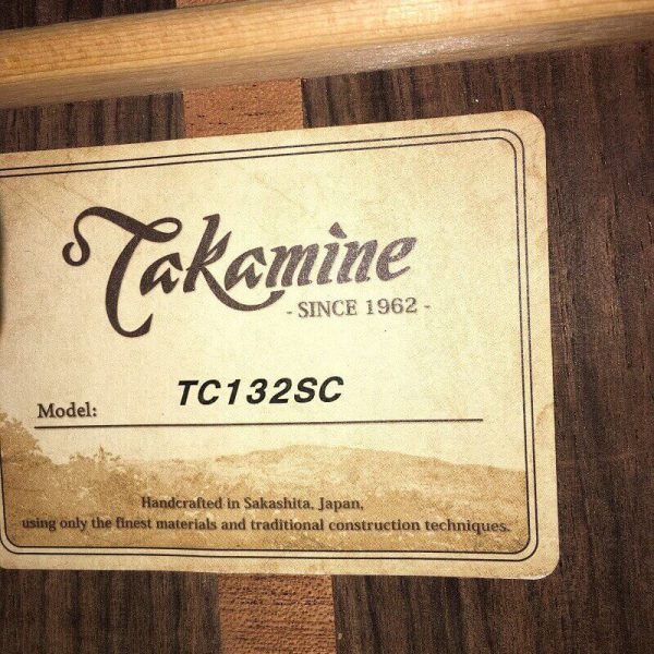 takamine tc132sc dan guitar nylon 4